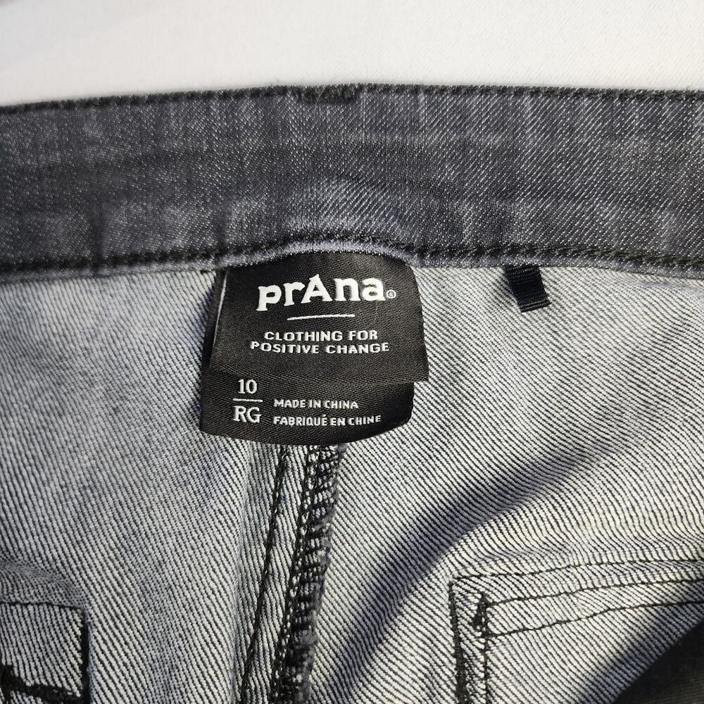 prAna Women's Kayla Crop Chino Gray Organic Cotton Size 10 - Picture 5 of 7